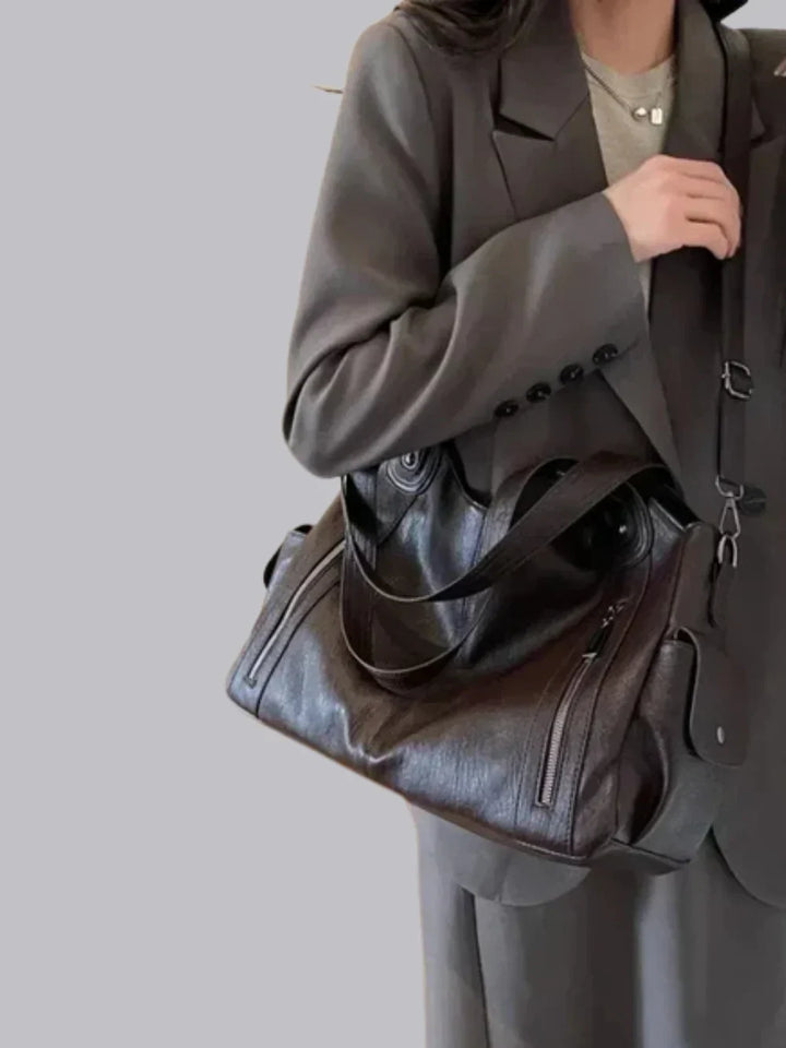 Clara | Women's Zip Pocket Shoulder Bag