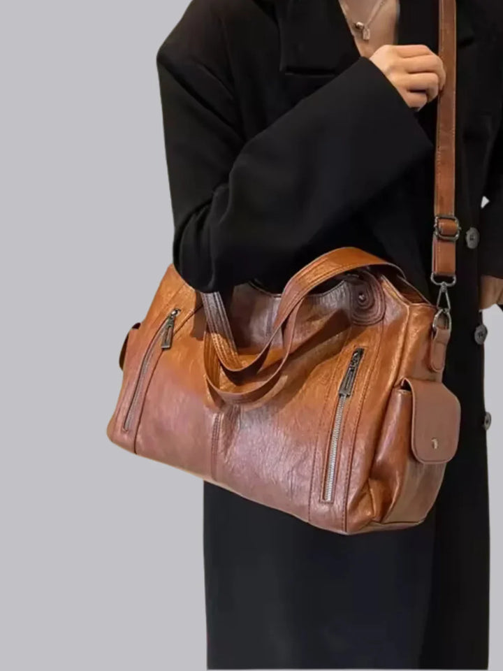Clara | Women's Zip Pocket Shoulder Bag