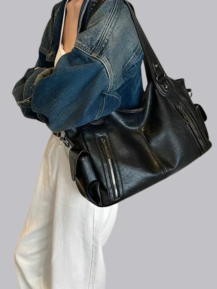 Clara | Women's Zip Pocket Shoulder Bag