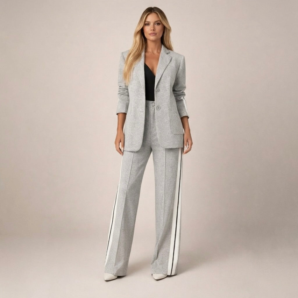Toni | Women's Blazer Wide Leg Pants Set