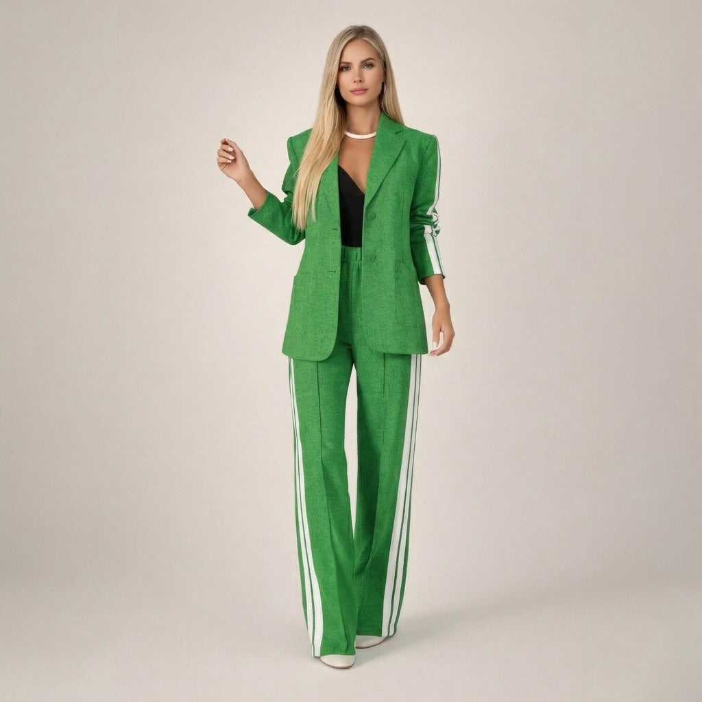 Toni | Women's Blazer Wide Leg Pants Set