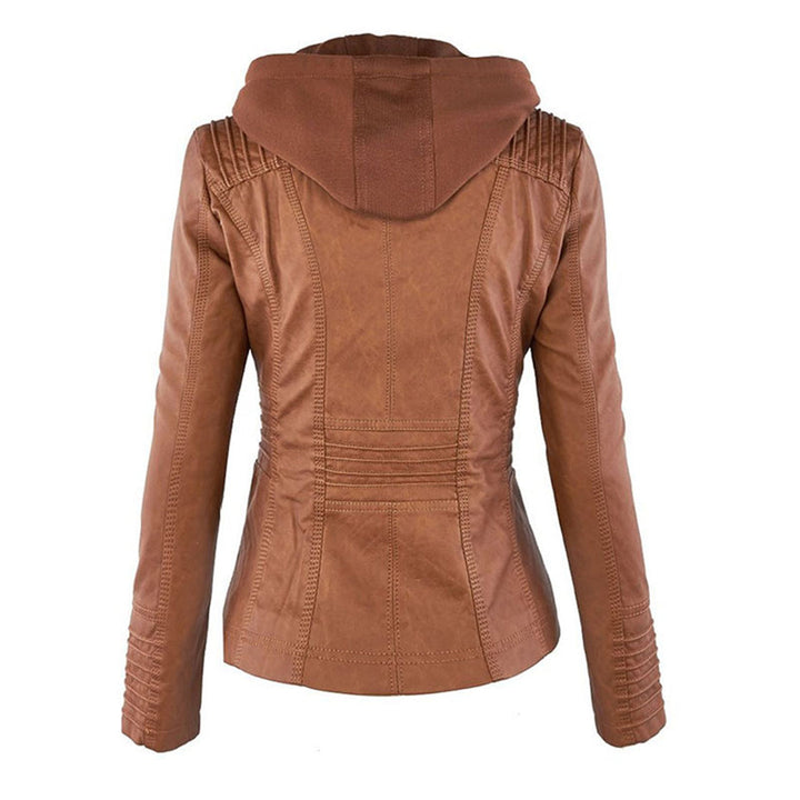 Cheryl | Women's Hooded Biker Jacket