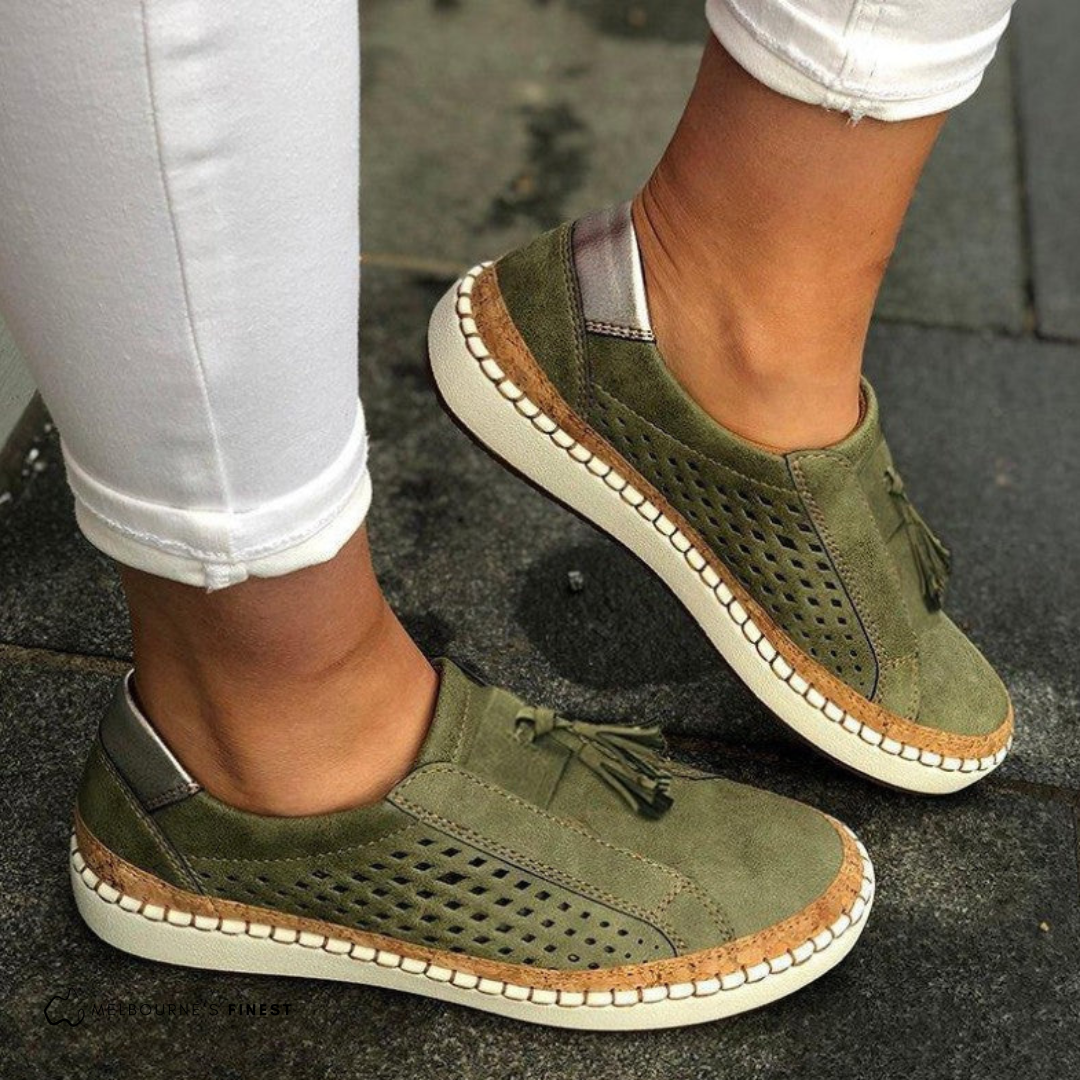 Bella | Women's Perforated Slip-On Sneakers