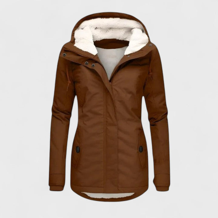 Annabelle | Women's Hooded Fleece Lined Coat
