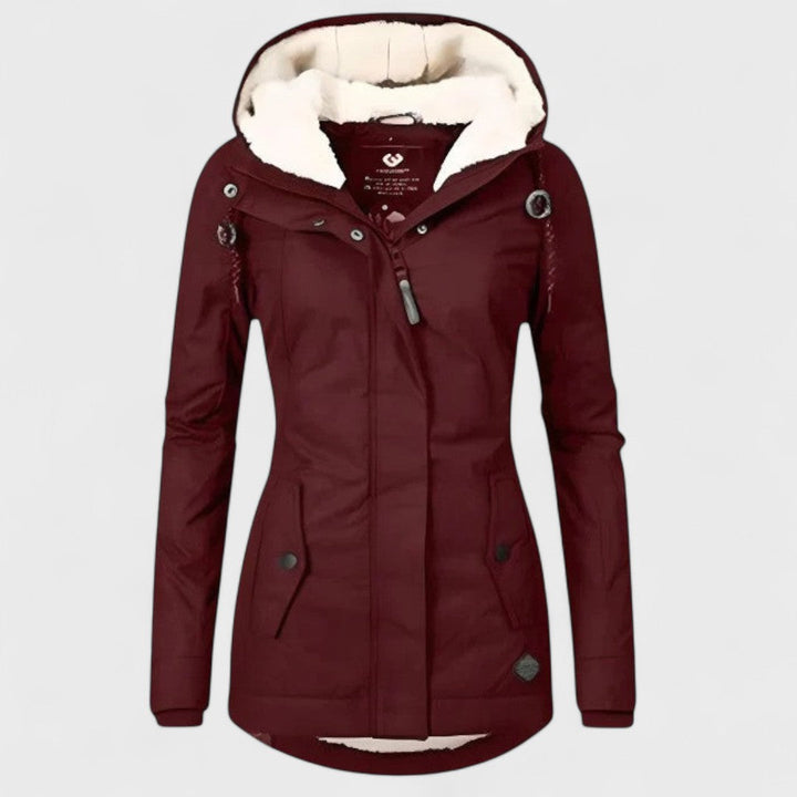 Annabelle | Women's Hooded Fleece Lined Coat