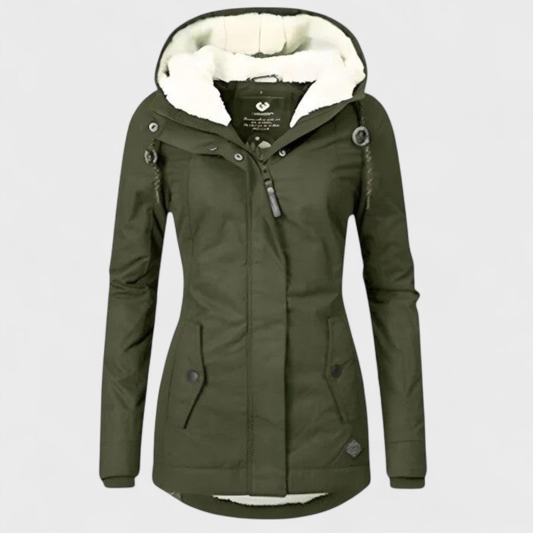 Annabelle | Women's Hooded Fleece Lined Coat