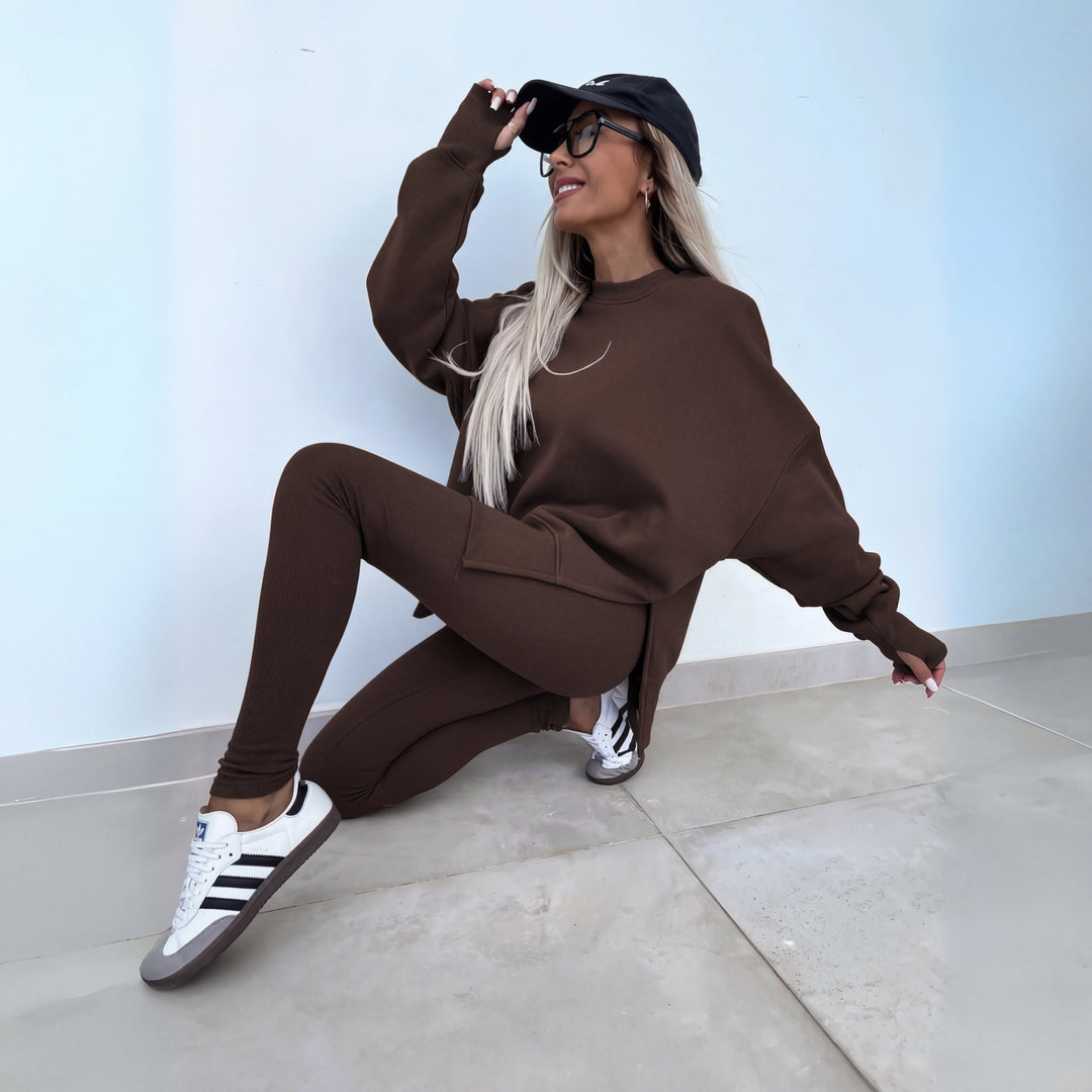 Mercedes | Women's Oversized Sweatshirt and Leggings Set