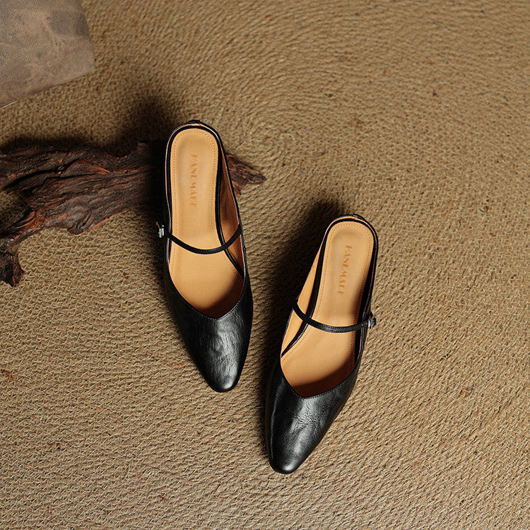 Fern | Women's Pointed Toe Mary Jane Mules