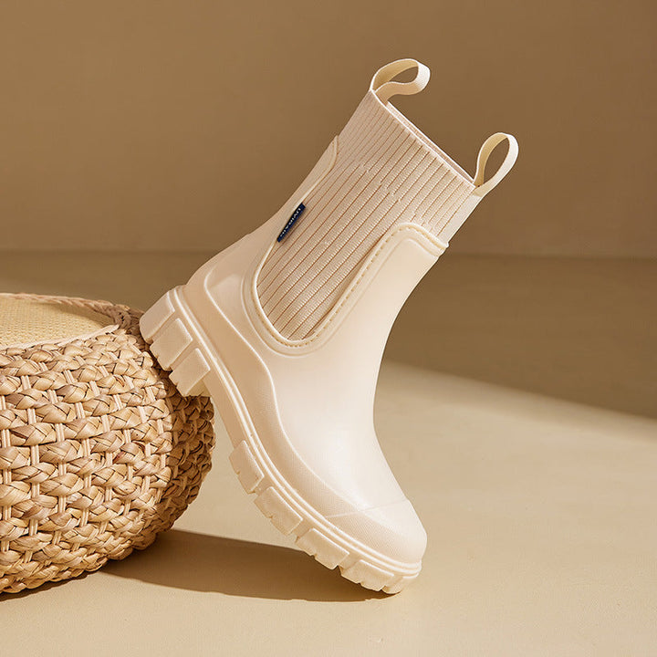 Katrina | Women's Ribbed Chunky Sole Ankle Boots