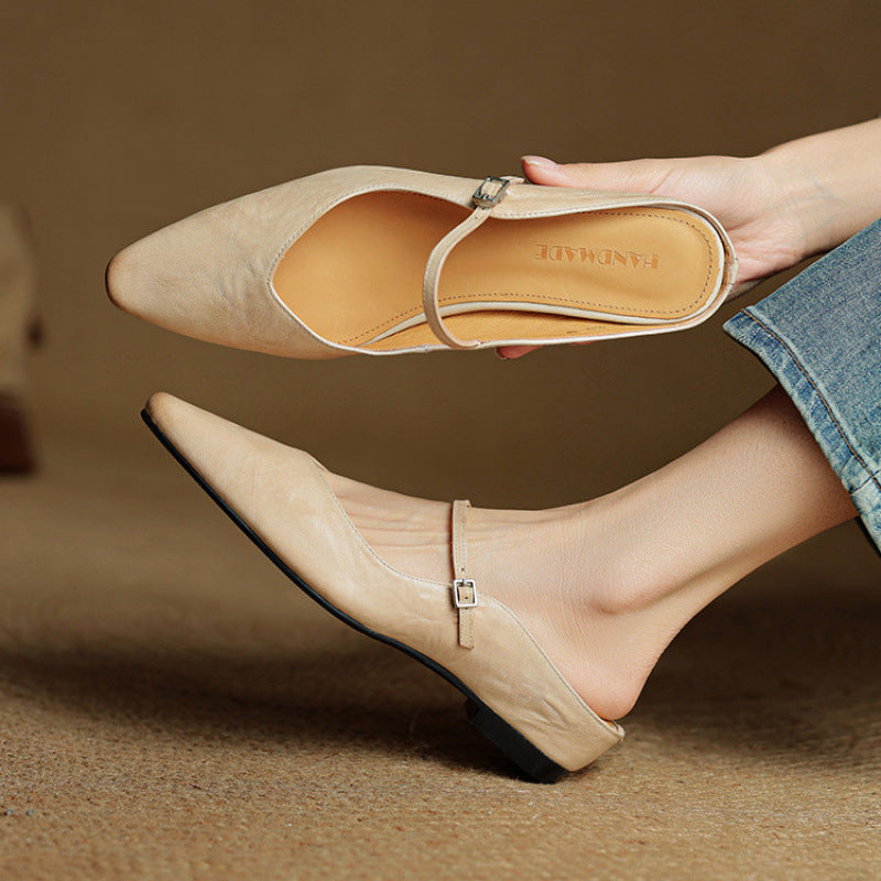 Fern | Women's Pointed Toe Mary Jane Mules