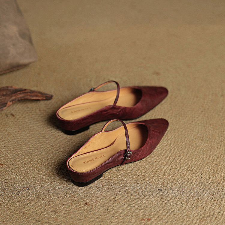 Fern | Women's Pointed Toe Mary Jane Mules