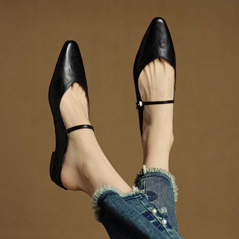 Fern | Women's Pointed Toe Mary Jane Mules
