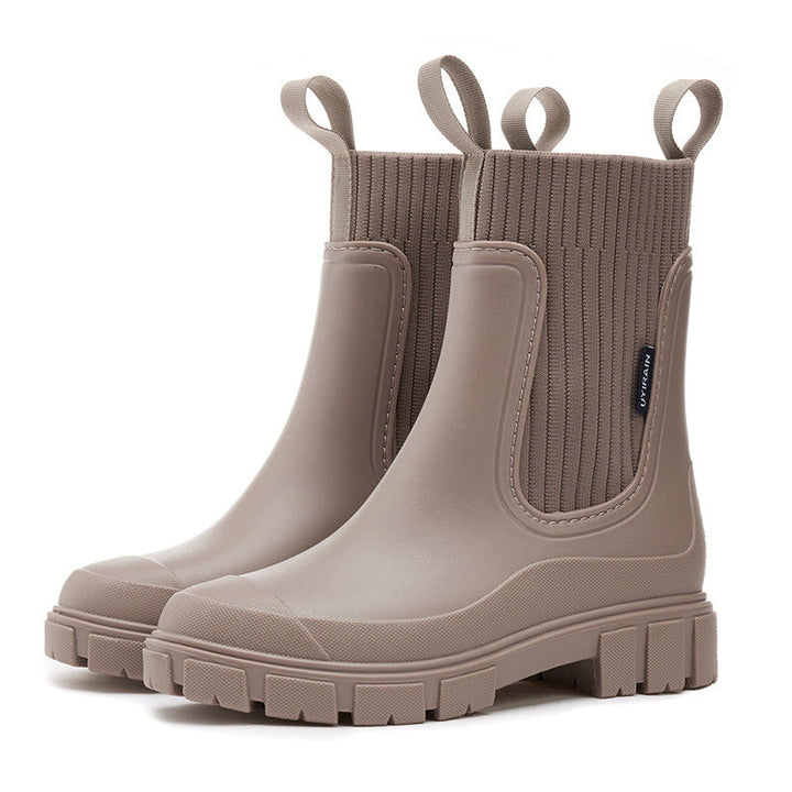 Katrina | Women's Ribbed Chunky Sole Ankle Boots