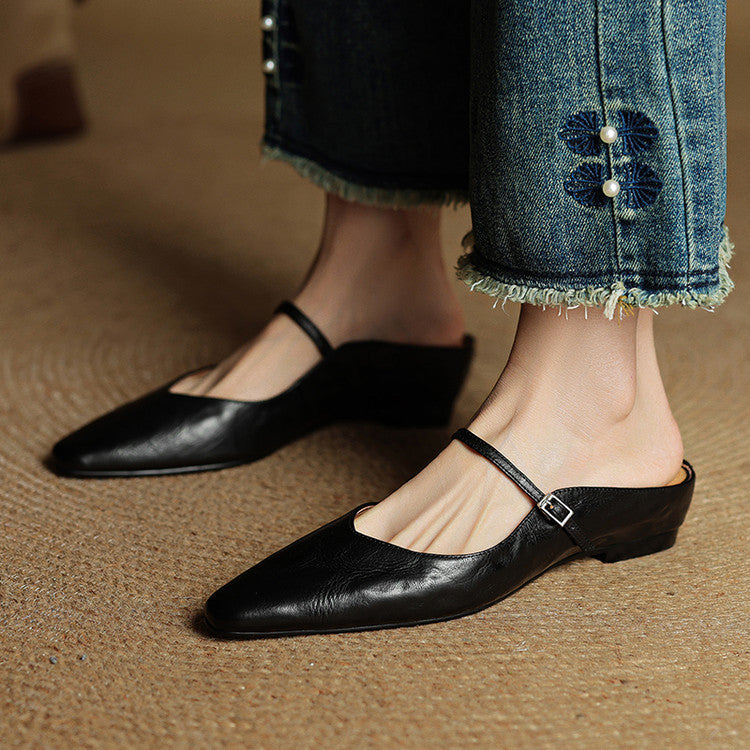 Fern | Women's Pointed Toe Mary Jane Mules