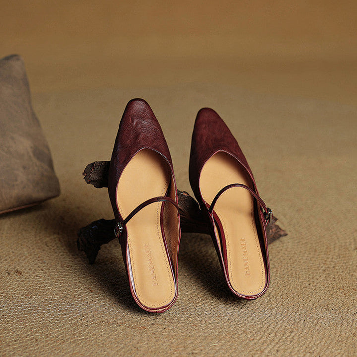 Fern | Women's Pointed Toe Mary Jane Mules