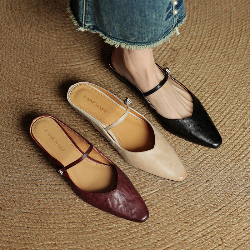 Fern | Women's Pointed Toe Mary Jane Mules