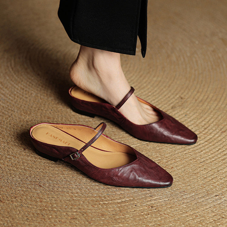 Fern | Women's Pointed Toe Mary Jane Mules