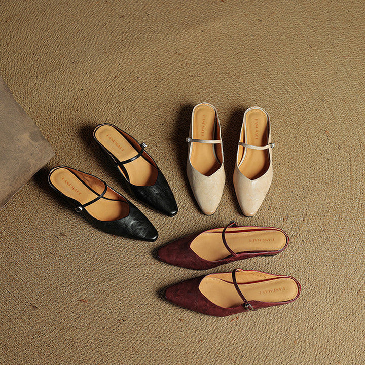 Fern | Women's Pointed Toe Mary Jane Mules