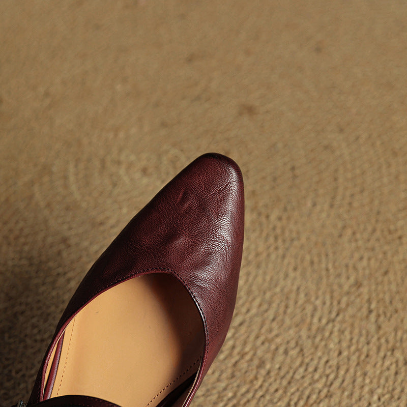 Fern | Women's Pointed Toe Mary Jane Mules