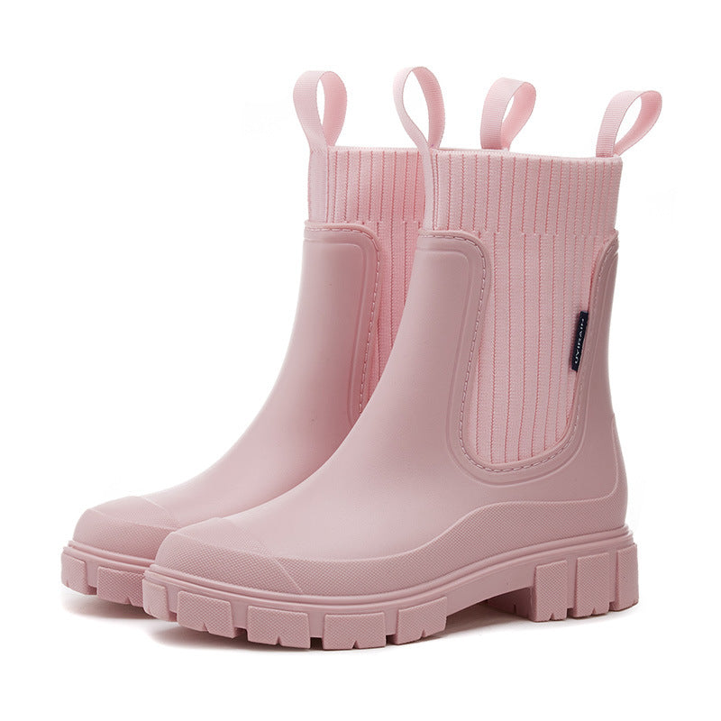 Katrina | Women's Ribbed Chunky Sole Ankle Boots