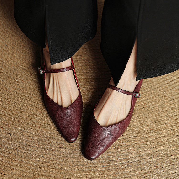 Fern | Women's Pointed Toe Mary Jane Mules