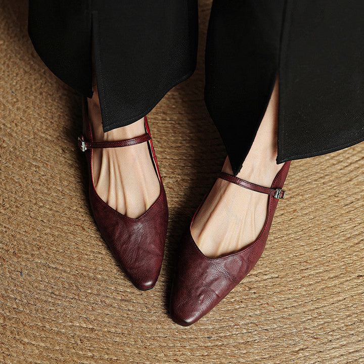 Fern | Women's Pointed Toe Mary Jane Mules