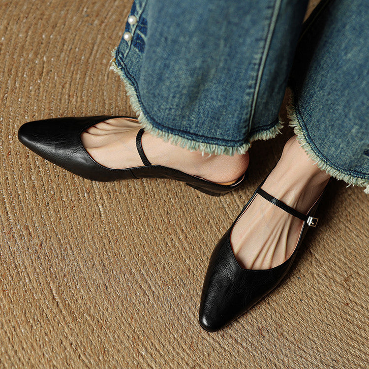 Fern | Women's Pointed Toe Mary Jane Mules