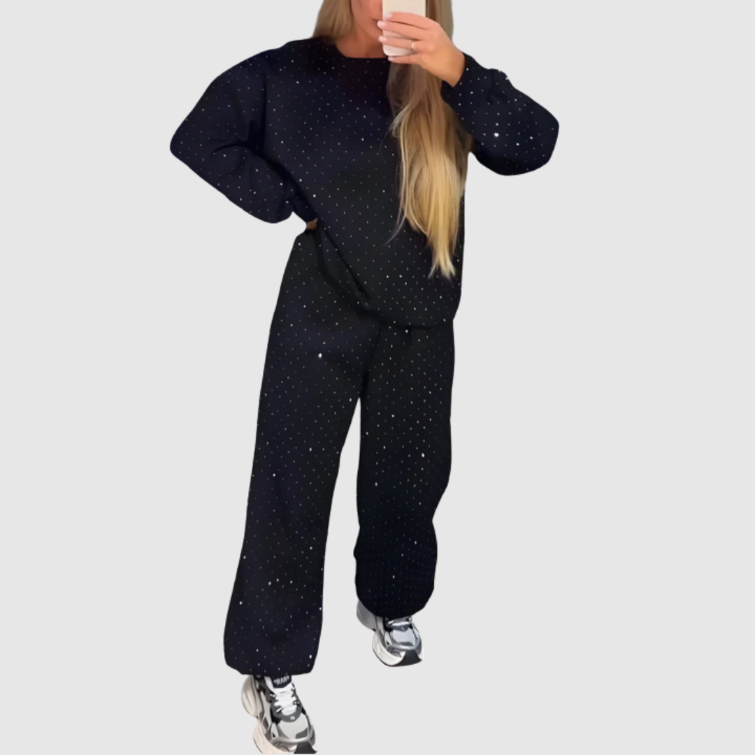 Yvonne | Women's Diamante Lounge Set
