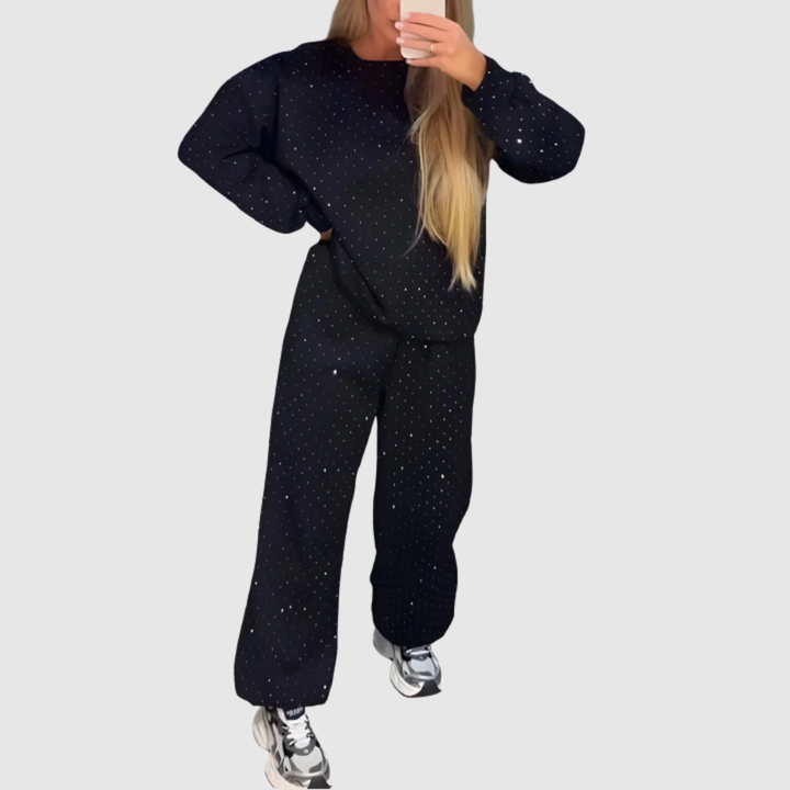 Yvonne | Women's Diamante Lounge Set
