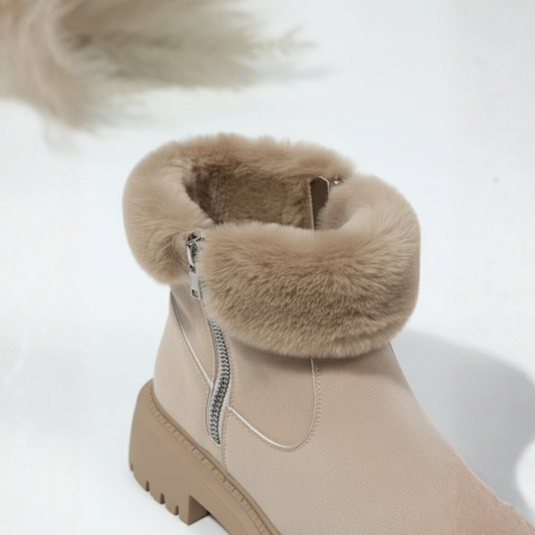 Michelle | Women's Trim Collar Ankle Boots
