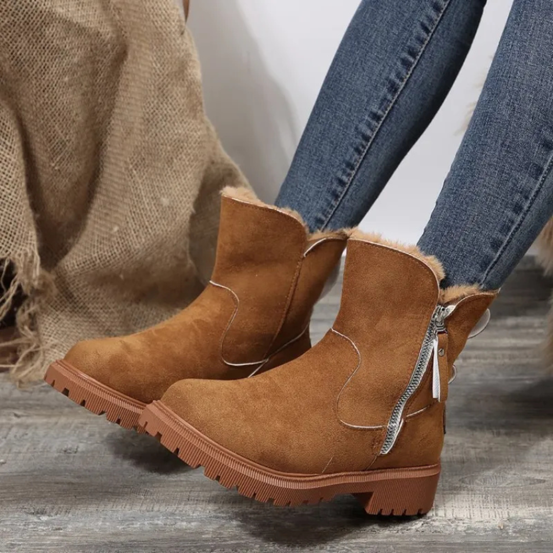 Michelle | Women's Trim Collar Ankle Boots