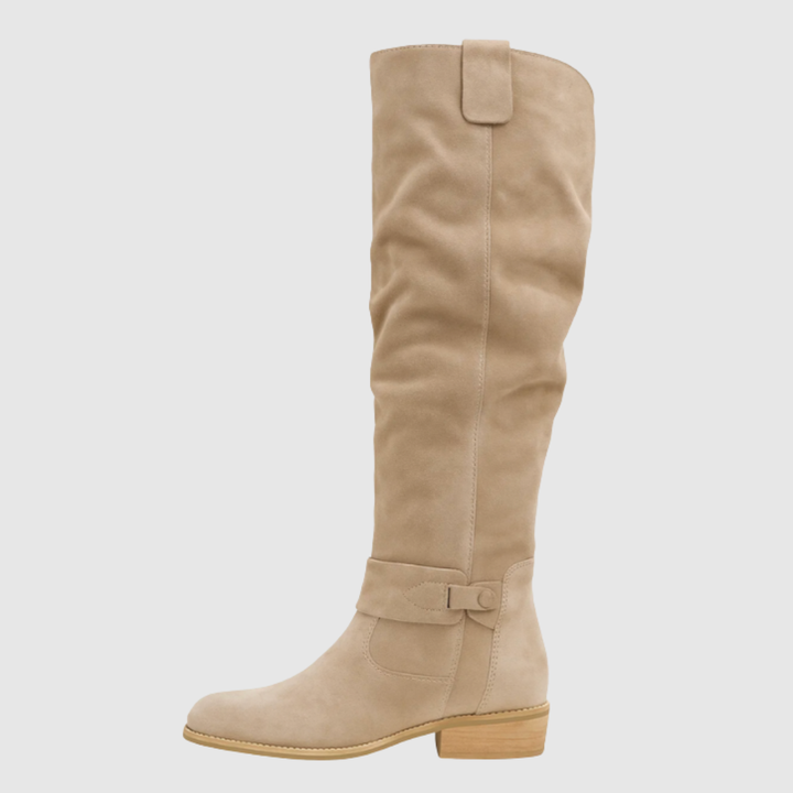Brenda | Women's Knee-High Slouch Block Heel Boots