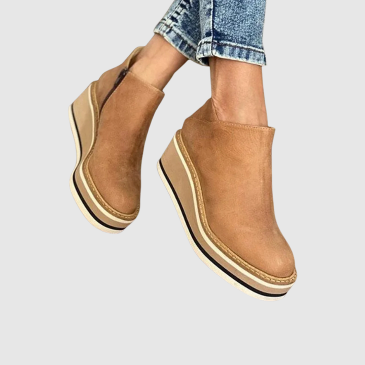 Amy | Women's Platform Wedge Ankle Boots