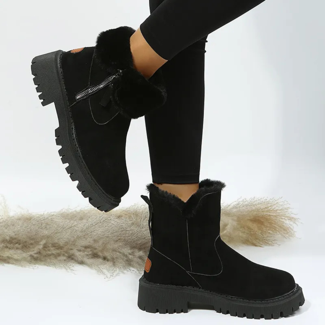 Michelle | Women's Trim Collar Ankle Boots