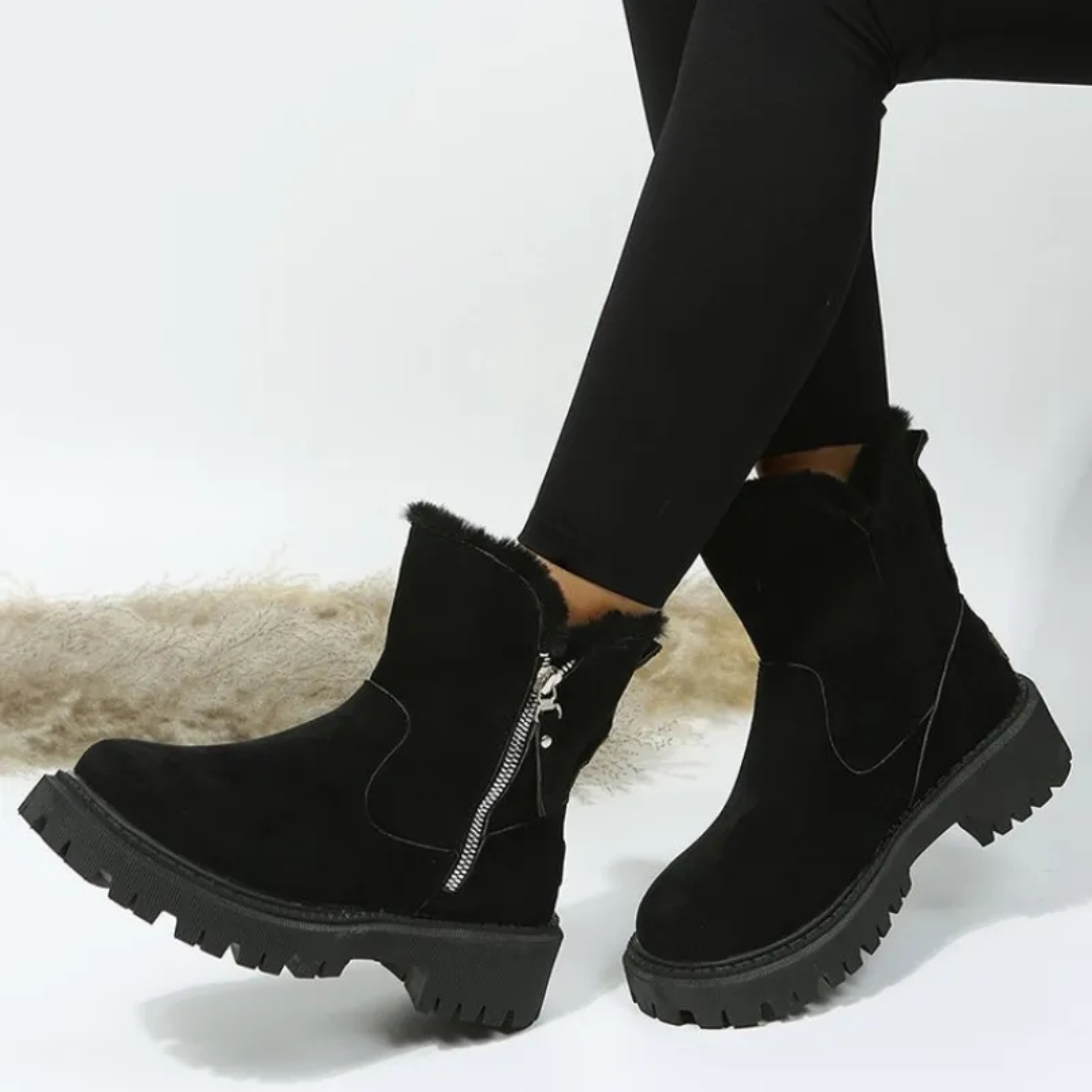 Michelle | Women's Trim Collar Ankle Boots