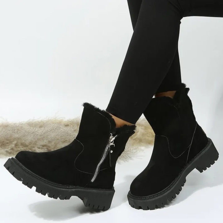 Michelle | Women's Trim Collar Ankle Boots