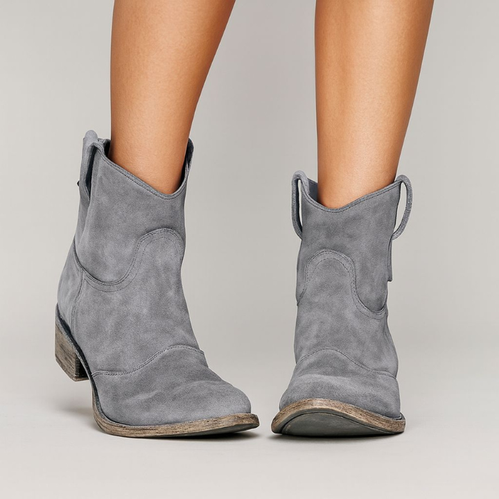 Alma | Women's Western Block Heel Ankle Boots