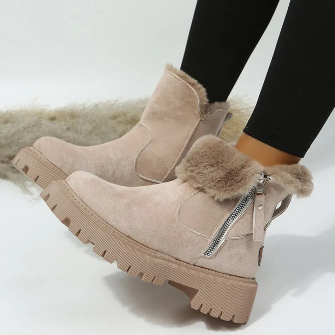 Michelle | Women's Trim Collar Ankle Boots