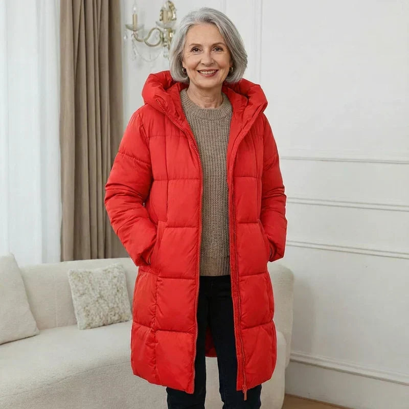 Mimi | Women's Long Hooded Puffer Coat