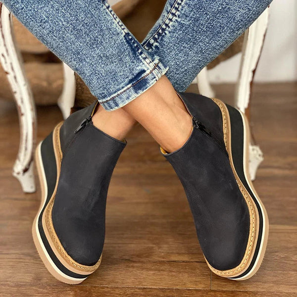 Amy | Women's Platform Wedge Ankle Boots