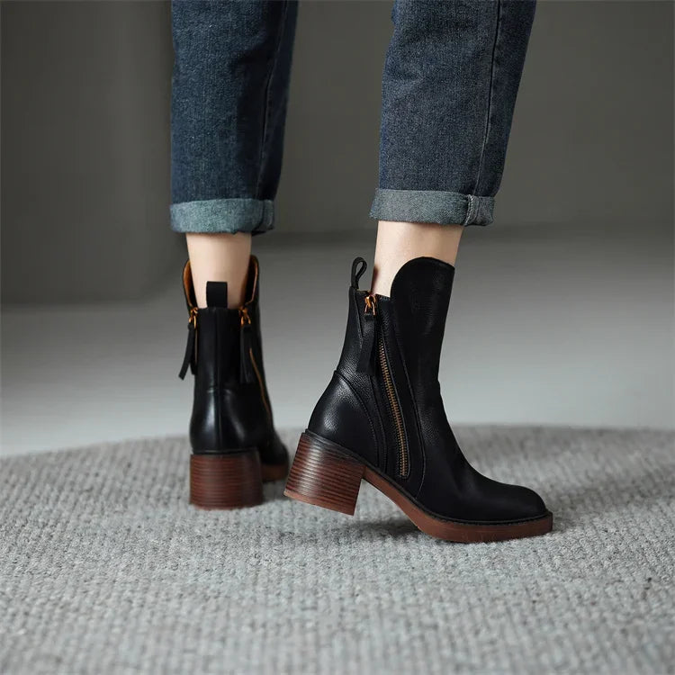 Mandy | Women's Block Heel Ankle Boots