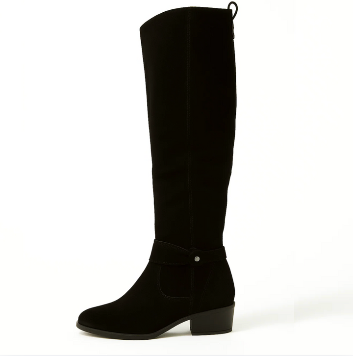 Brenda | Women's Knee-High Slouch Block Heel Boots
