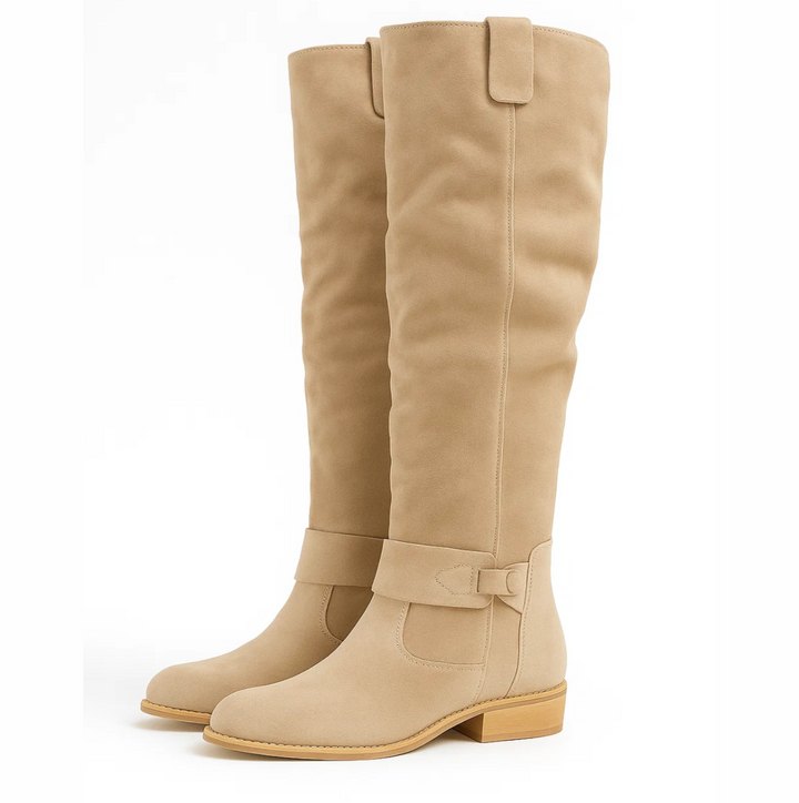 Brenda | Women's Knee-High Slouch Block Heel Boots