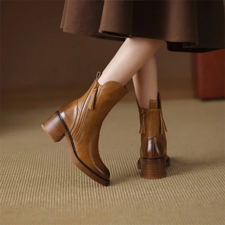 Mandy | Women's Block Heel Ankle Boots