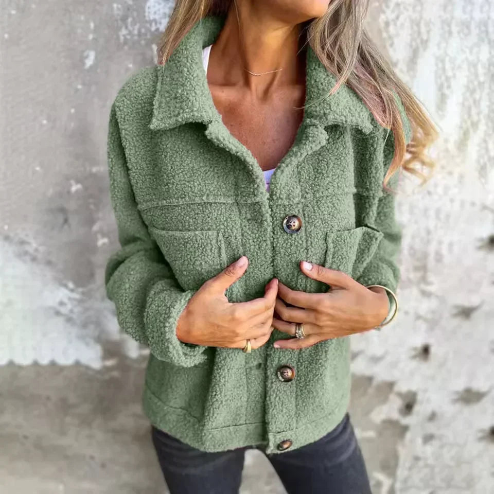 Vera | Women's Button Front Fleece Jacket