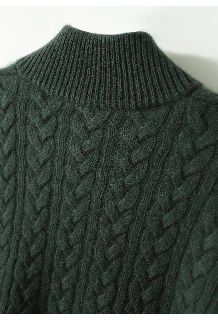 Stella | Women's Cable Knit Button Up Sweater