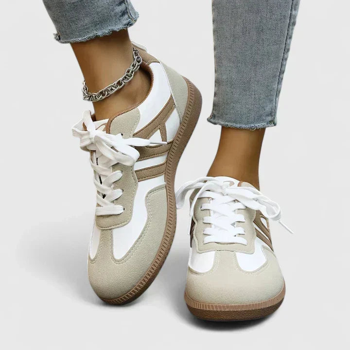 Joan | Women's Two-Tone Zip-Up Sneakers