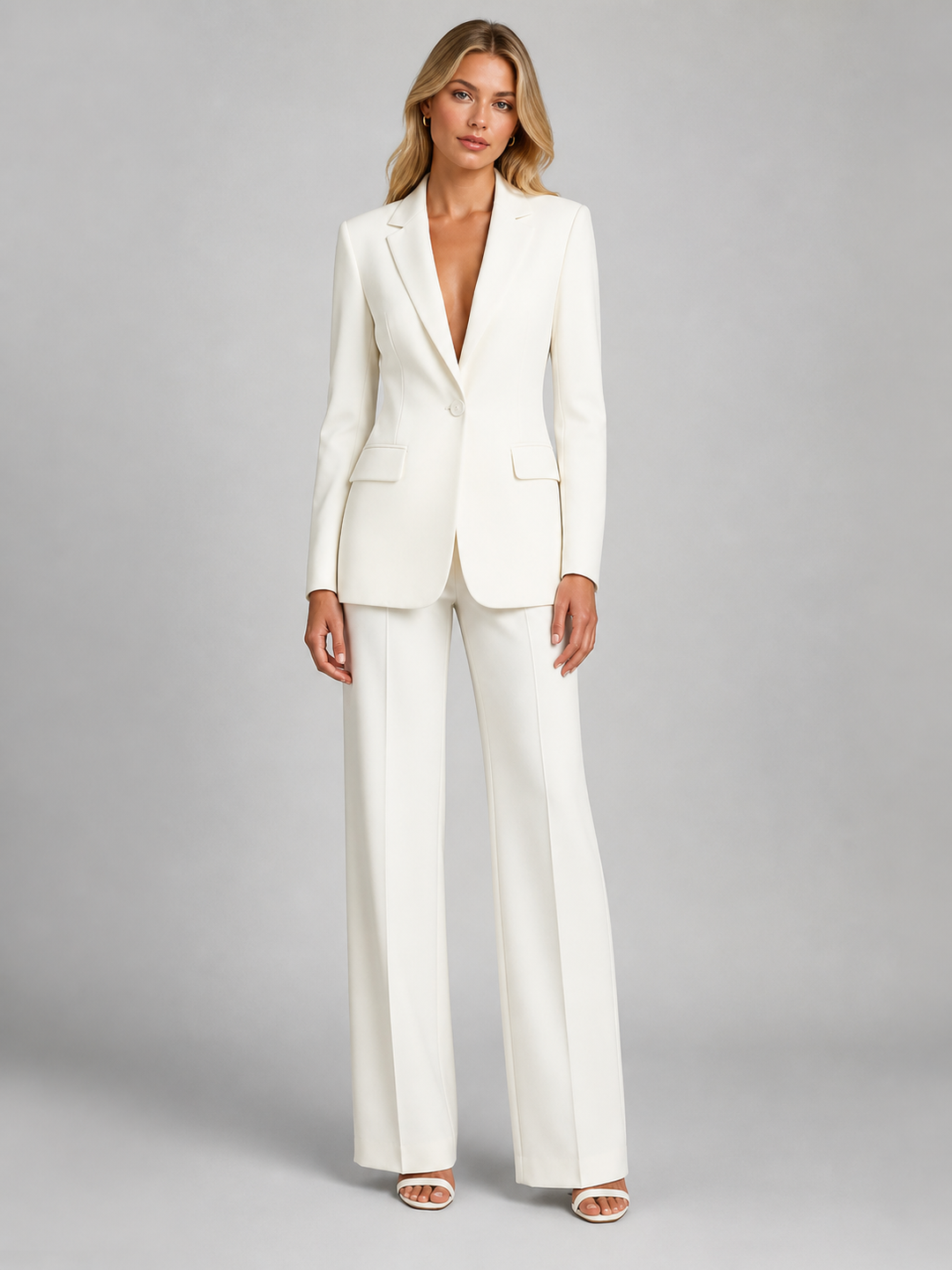 Anita | Women's Blazer Wide-Leg Pants Set