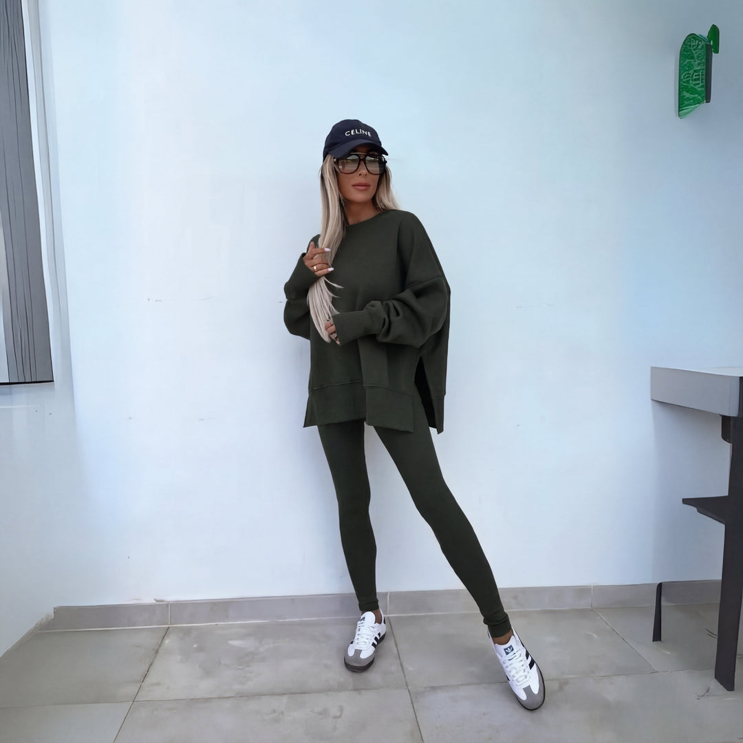 Mercedes | Women's Oversized Sweatshirt and Leggings Set