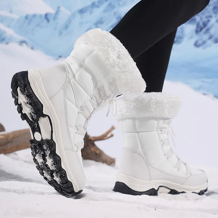 Maggie | Women's Quilted Lace-Up Winter Boots